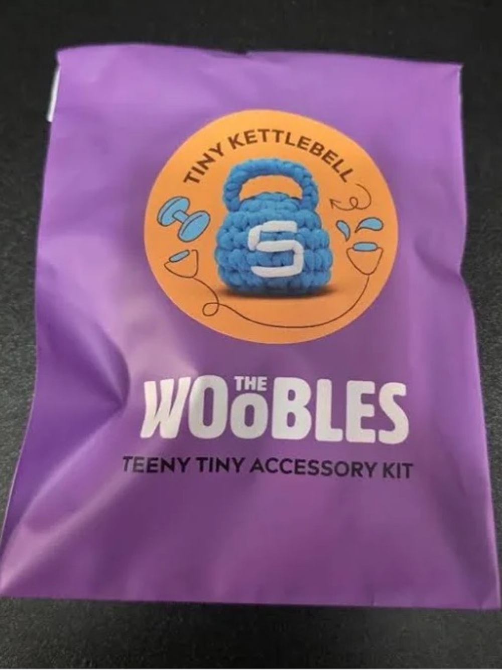 The Woobles Teeny Tiny Accesory Kit Tiny Kettlebell Rare Mystery Gift
